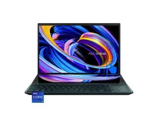 Notebook Asus Zenbook Pro Duo Intel Core i9 11900h 4.9Ghz Ram 32Gb Nvme 1Tb Pantallas 15.6+14 Oled 4k Rtx 3080 8Gb W11