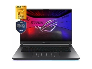 Notebook ASUS ROG STRIX G16 Intel Core Ultra 9 275HX - Rtx 5070Ti 12Gb - 32Gb -  1Tb - Pantalla 16 2.5k 240Hz - W11