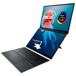 Notebook ASUS Zenbook Duo Core Ultra 7 155h 4.8Ghz Ram 16Gb Ddr5 Nvme 1Tb Pantalla 14 Wuxga Tactil 0.2ms Hdr W11