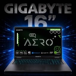 Notebook Gamer GIGABYTE AERO X16 1VH93LAC94AH AMD AI 7 350 - RTX 5060 8Gb - 16Gb - 1Tb - Pantalla 16 QHD+ 165Hz