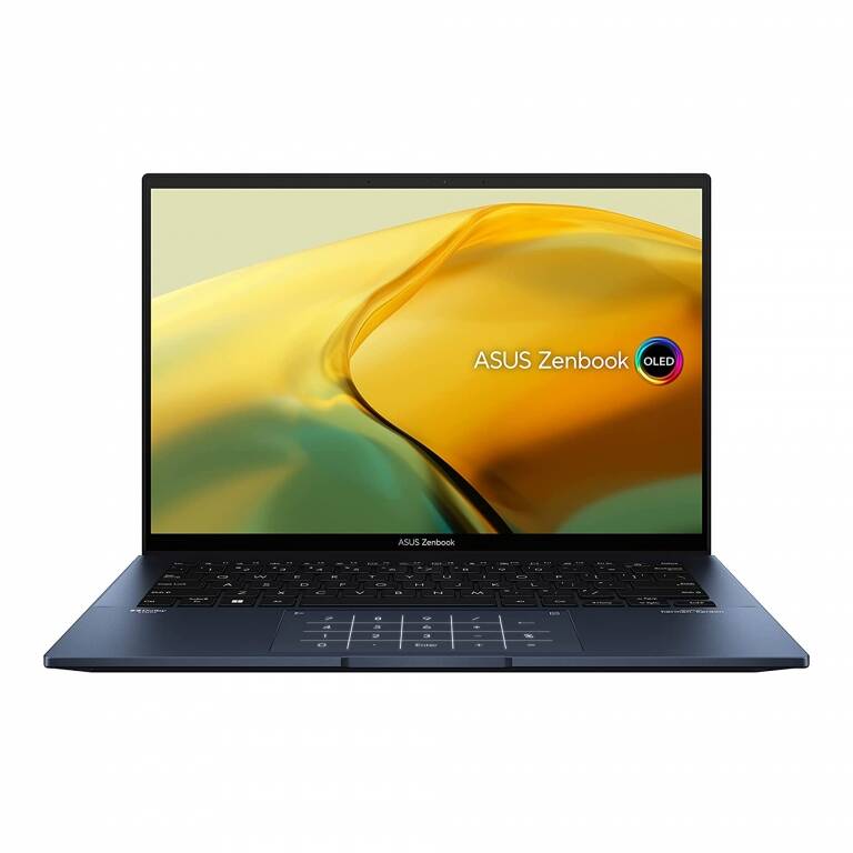 Notebook ASUS Zenbook Q409za Intel Core i5 1240p 4.4Ghz Ram 8Gb Ddr5 Nvme 256Gb Pantalla Oled 14 2.8K 90Hz W11