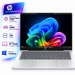 Notebook HP OmniBook 5 AI�Snapdragon X Plus X1P-42-100 - 16Gb - 1Tb - Pantalla 14" OLED - Windows 11