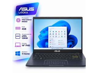 Notebook ASUS L410KA Intel N4500 - 4Gb - eMMc 128Gb - Pantalla 14 Full HD - Windows 11